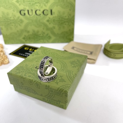 Gucci Luxury Men Womens Ring with Original Box