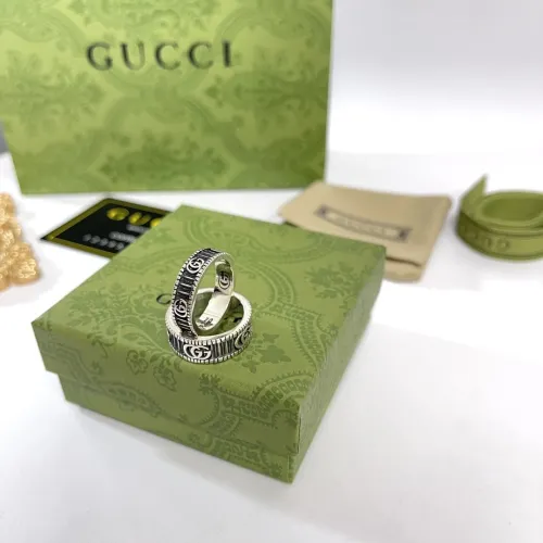 Gucci Luxury Men Womens Ring with Original Box
