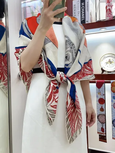 Hermes Scarves Womens Fashion Scarf Shawl 115