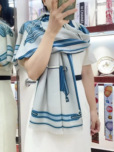 Hermes Scarves Womens Fashion Scarf Shawl 014
