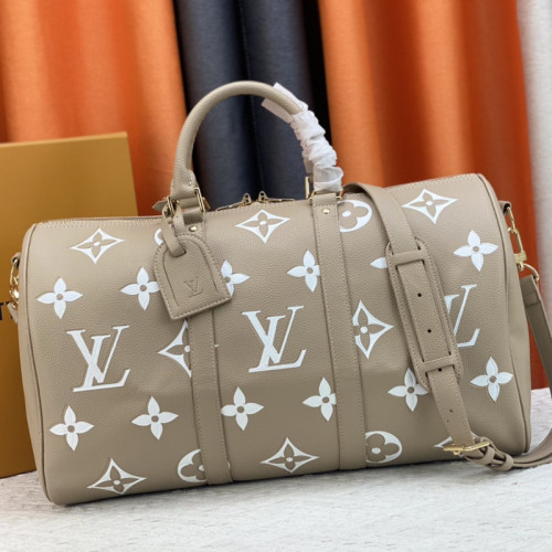 Louis Vuitton Womens and Mens Unisex Bags Luxury Brand LV Keepall Bandoulière 45 Fashion Design Travel Bag