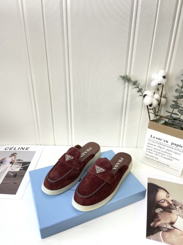 Prada Womens Shoes Casual Luxury Brand Fashion Loafers for Women with Original Box Whatsapp 
