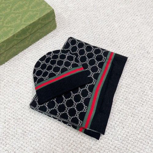 Gucci Men Womens Cap Knit Hat Scarf Luxury Brand with Original Box  