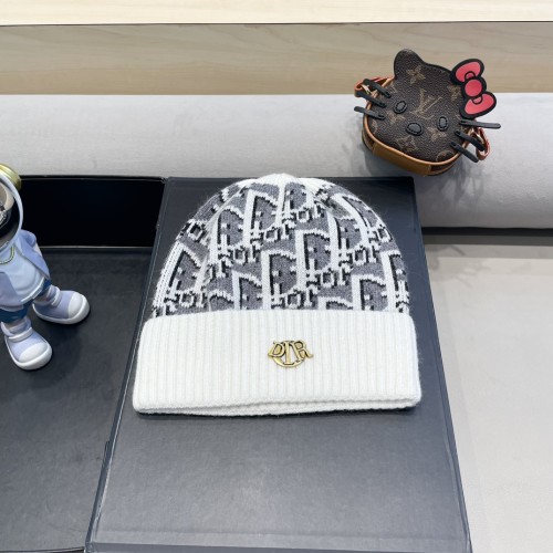 Dior Men Womens Knit Hat Luxury Brand Design Dior Cap with Original Box  