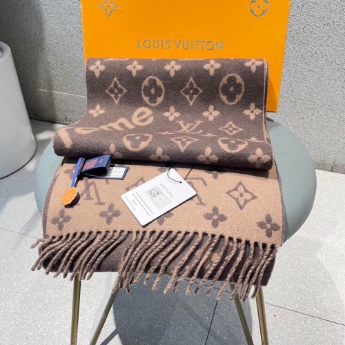 Louis Vuitton Scarves Men Womens Fashion Scarf with Original Box   