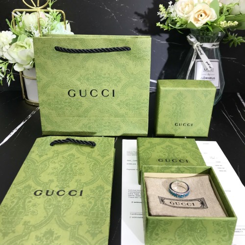 Gucci Luxury Men Womens Ring with Original Box