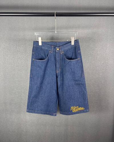 Louis Vuitton Luxury Brand Mens Pant Short Cotton Chambray Shorts 1AFX83   