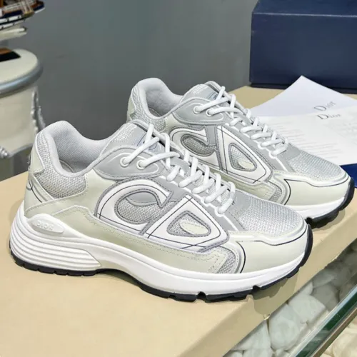 Dior Mens Shoes Sneakers Luxury Brand B30 SNEAKER Mesh and Technical Fabric with Original Box 3SN279ZRA_H840