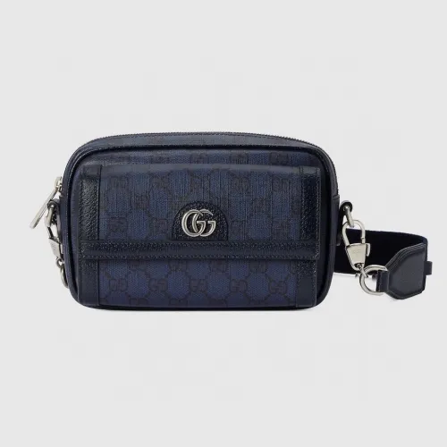 Gucci Mens Womens Bags Shoulder Bag Luxury Brand Ophidia GG mini bag in blue and dark blue Supreme 746308 2ZGMN 4056  