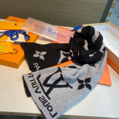 Louis Vuitton Scarves Men Womens Fashion Scarf with Original Box   
