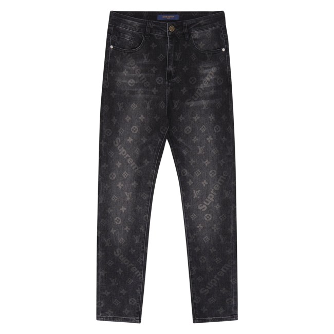 Louis Vuitton Luxury Brand Women Mens Pant Jeans   