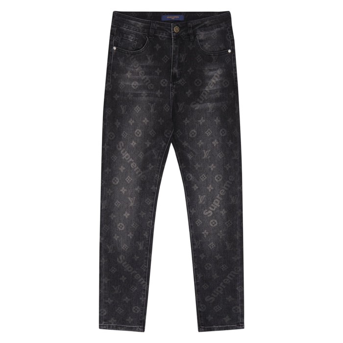Louis Vuitton Luxury Brand Women Mens Pant Jeans   