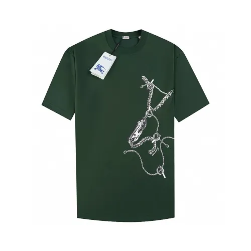 Burberry Luxury Brand Women Mens Short Sleeve T-Shirt Knight Hardware Cotton T-shirt 80895781   