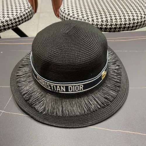 Dior Womens Straw Hat Luxury Brand Design Dior Cap with Original Box  