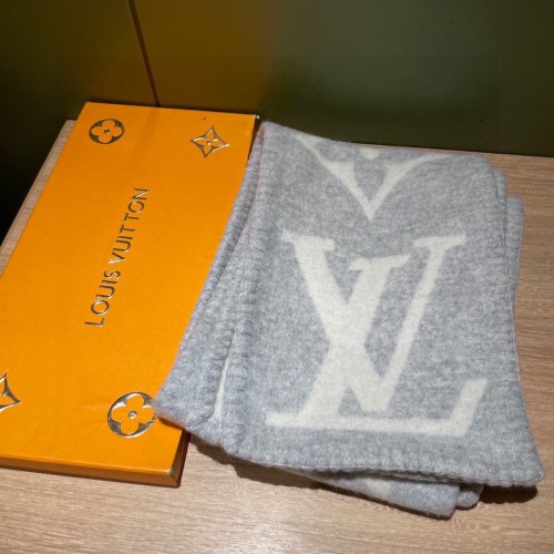 Louis Vuitton Scarves Men Womens Fashion Scarf with Original Box   