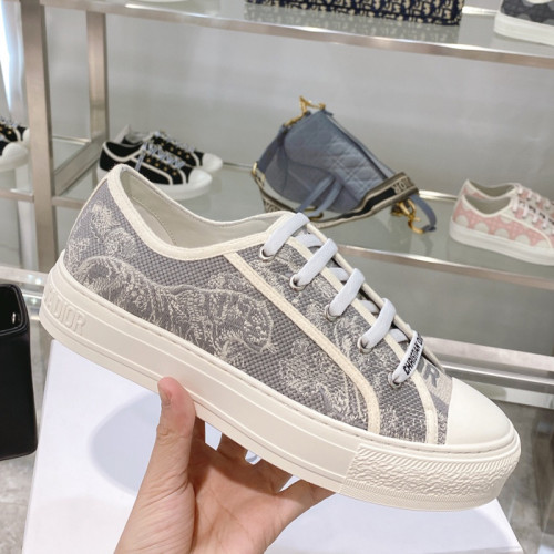 Dior Womens Shoes Fashion Sneakers WALK'N'DIOR SNEAKER Cotton Canvas Luxury Brand with Original Box Whatsapp 