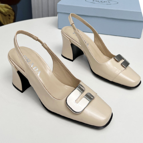Prada Womens Shoes Sandals Casual Luxury Brand Pumps 8.5cm Heel with Original Box Whatsapp 