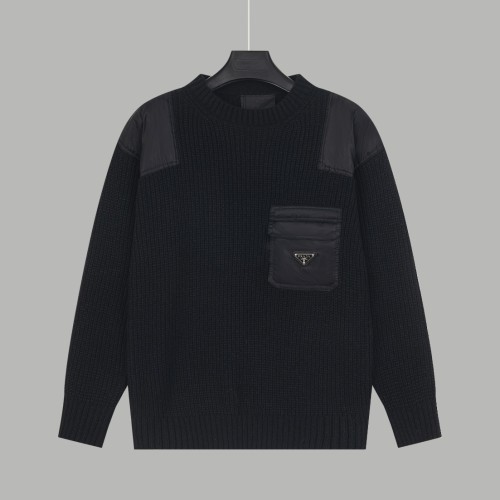 Prada Men Womens Sweater Luxury Brand Womens Knitwear Top Quality   