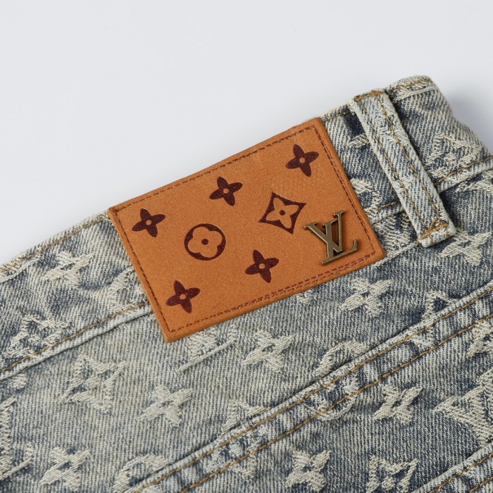 Louis Vuitton Luxury Brand Men Womens Pant Short Jeans   