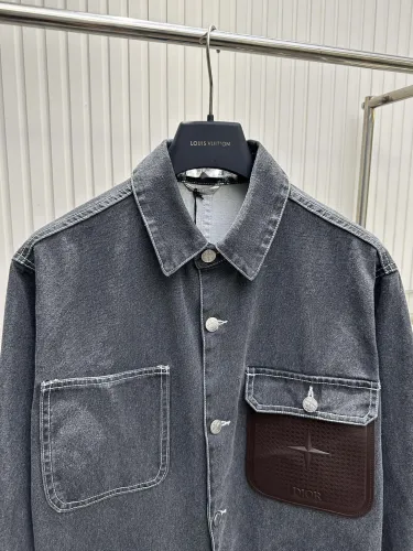 Dior x Stone Island Men Womens Coat Jackets Luxury Brand Mens Denim Jacket Top Quality   