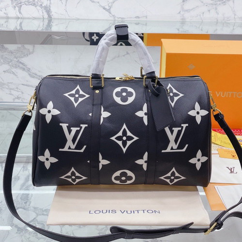 Louis Vuitton Womens and Mens Unisex Bags Luxury Brand LV Keepall Bandoulière 45 Fashion Design Travel Bag