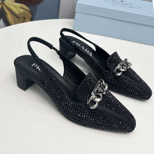 Prada Womens Shoes Sandals Casual Luxury Brand Pumps 4.5cm Heel with Original Box Whatsapp 