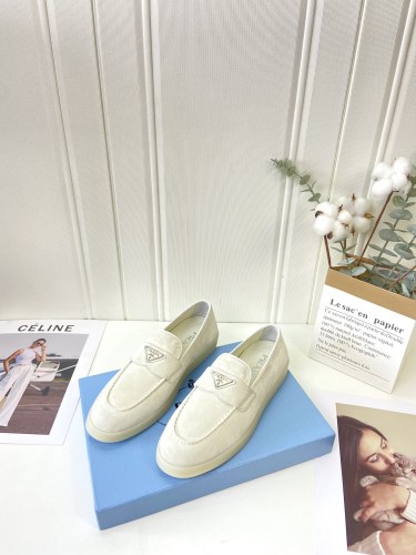 Prada Womens Shoes Casual Luxury Brand Fashion Loafers for Women with Original Box Whatsapp 