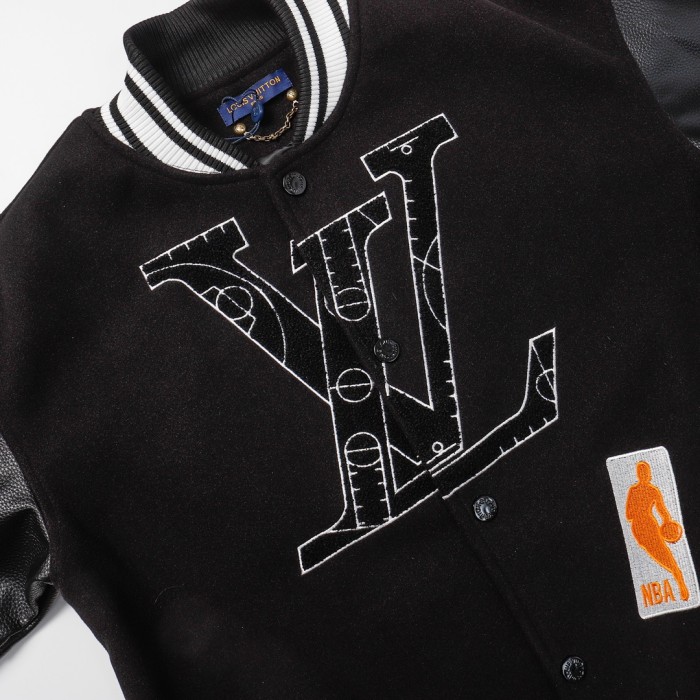 Louis Vuitton x NBA Men Womens Jackets Coat Luxury Brand Mens Jackets Varsity Blouson Top Quality   