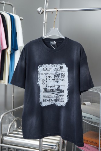 Balenciaga Luxury Brand Women Mens Short Sleeve T-Shirt   