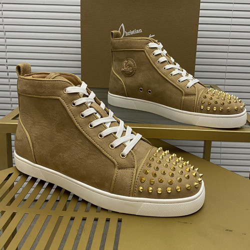 Christian Louboutin Mens Shoes Sneakers Luxury Brand Red Bottom Design Sports Footwears with Original Box