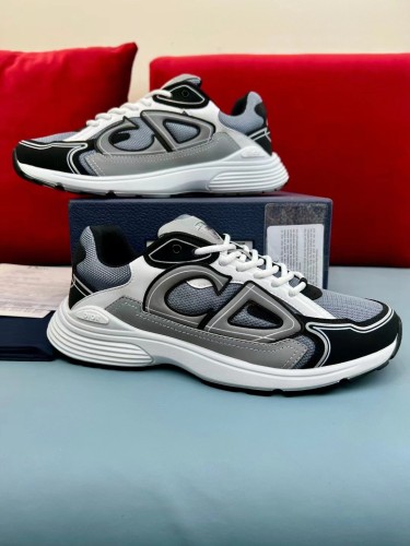 Dior Mens Shoes Sneakers Luxury Brand B30 SNEAKER White Mesh and Technical Fabric 3SN279ZND_H000 with Original Box Whatsapp 