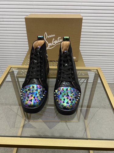 Christian Louboutin Mens Shoes Sneakers Luxury Brand Red Bottom Design Sports Footwears with Original Box