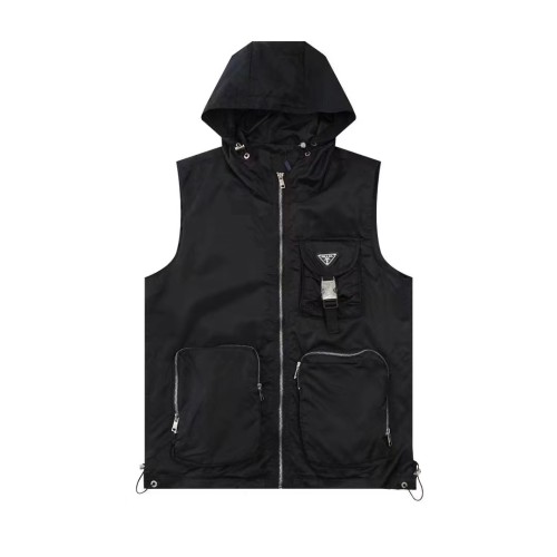 Prada Men Womens Coat Sleeveless Jacket Luxury Brand Womens Jackets Top Quality   