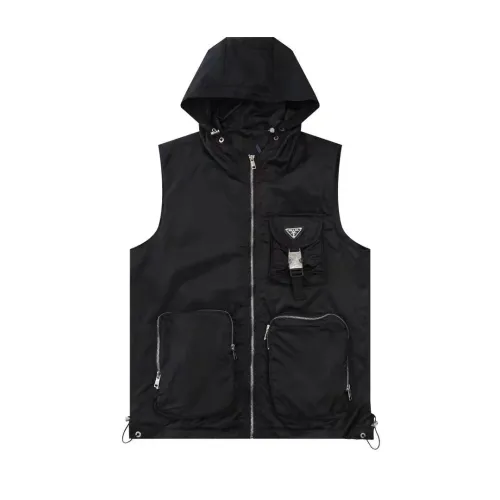 Prada Men Womens Coat Sleeveless Jacket Luxury Brand Womens Jackets Top Quality   