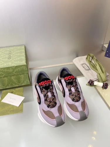 Gucci Mens Shoes Boots Luxury Brand Fashion Men's Gucci Run sneaker in suede with Original Box Whatsapp 