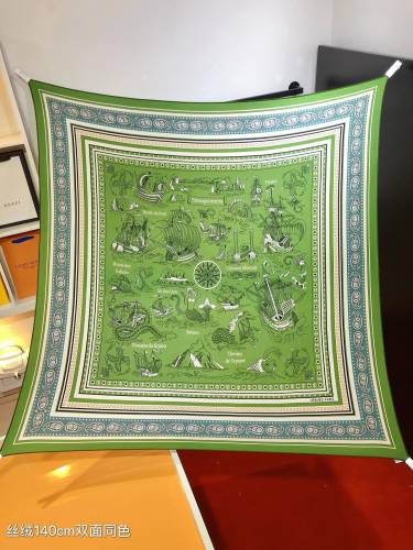 Hermes Scarves Womens Fashion Scarf Shawl 021