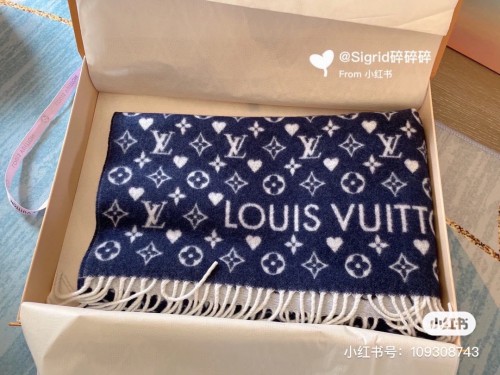 Louis Vuitton Scarves Men Womens Fashion Scarf with Original Box   