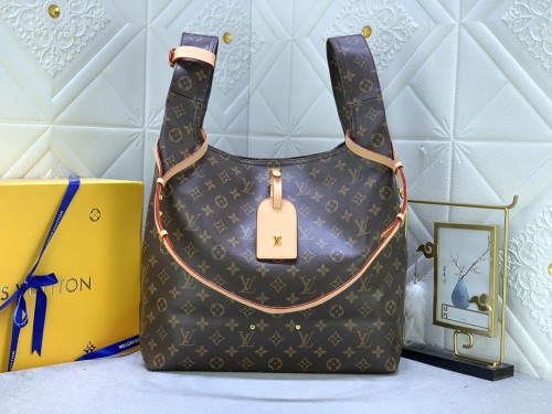 Louis Vuitton Womens Bags Shoulder Bag Luxury Brand Atlantis GM Monogram Canvas with Original Box  