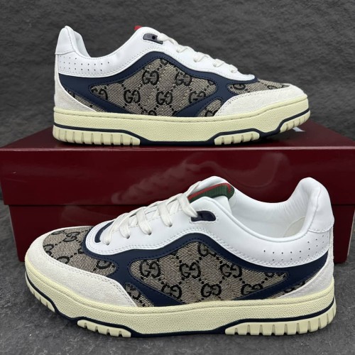 Gucci Mens Shoes Sneakers Luxury Brand Fashion Men's Gucci Re-Web trainer in leather with Original Box Whatsapp 