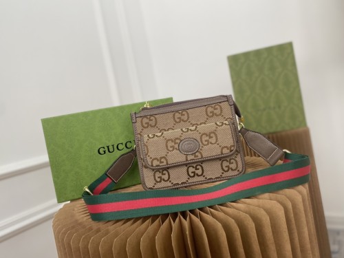 Gucci Womens Mens Bags Crossbody Shoulder Messenger Bags Luxury Brand Messenger bag with Interlocking G GG Supreme 674164 9C2VN 4076 with Original Box
