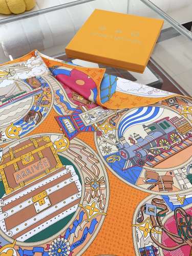 Louis Vuitton Scarves Womens Fashion Scarf LV Journey Square 90 M79936 with Original Box   