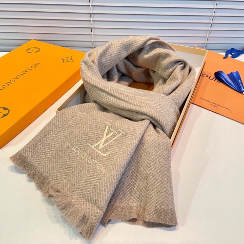 Louis Vuitton Scarves Men Womens Fashion Scarf with Original Box   