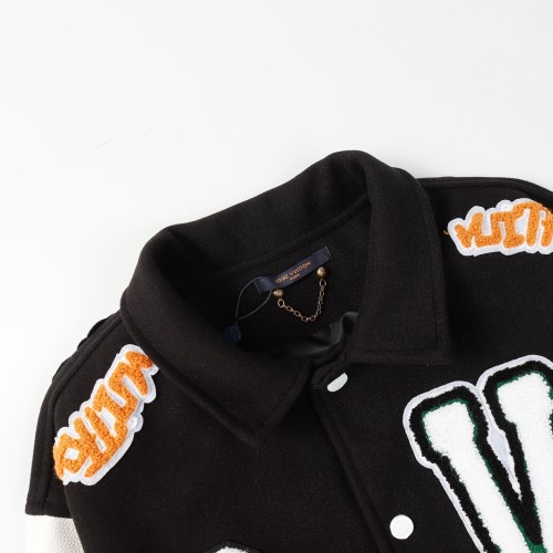 Louis Vuitton Men Womens Jackets Coat Luxury Brand Mens Jackets Varsity Blouson Top Quality   