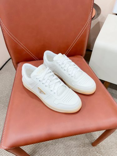 Prada Mens Shoes Casual Luxury Brand Breathable Sneakers with Original Box Downtown leather sneakers 2EE364_3LKG_F098Z with Original Box Whatsapp 