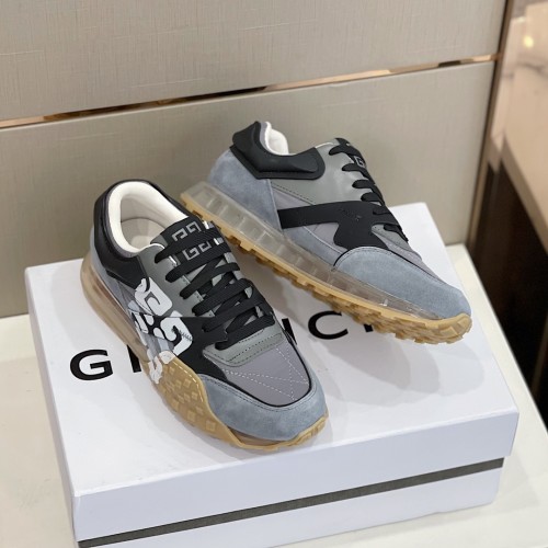 Givenchy Men Shoes Fashion Type Luxury Brand GIVENCHY SNEAKERS IN LEATHER WITH LATEX BAND with Original Box