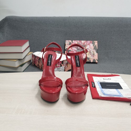 Dolce & Gabbana Womens Shoes Sandals Pumps Lurex Sandals with Original Box Heel 15cm
