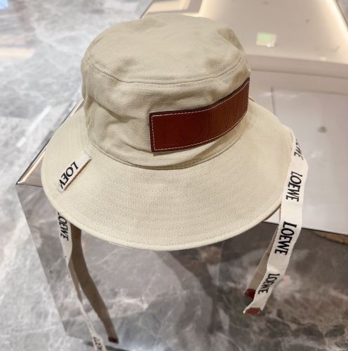 Loewe Men Womens Bucket Hat Luxury Brand Design Loewe Hats Fisherman hat in canvas with Original Box  