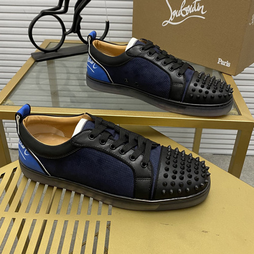 Christian Louboutin Mens Shoes Sneakers Luxury Brand Red Bottom Design Sports Footwears with Original Box