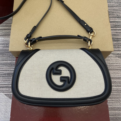 Gucci Womens Bags Shoulder Messenger Bag Luxury Brand GG GUCCI BLONDIE SMALL TOP HANDLE BAG with Original Box 815714 HAAKG 9755