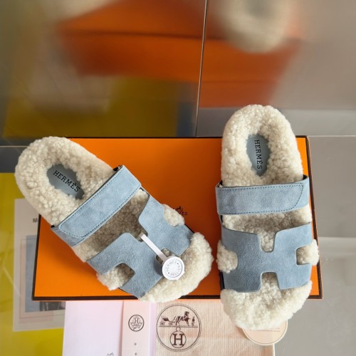 Hermes Womens Mens Unisex Shoes Winter Wool Extra Slippers Sandals Casual Fashion Sandals Luxury Brand with Original Box Whatsapp 